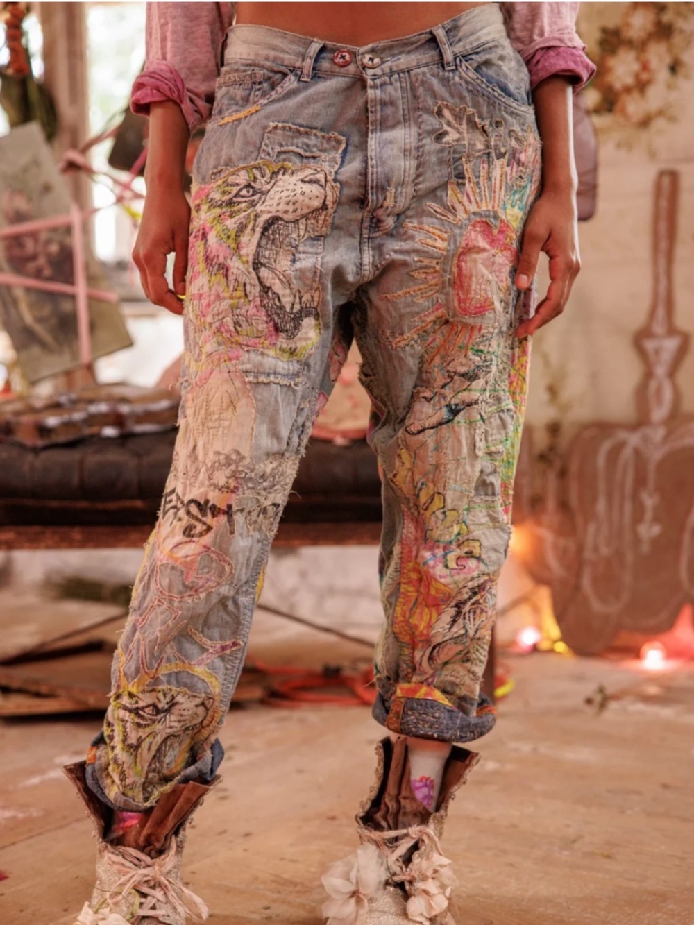 🌈MAGNOLIA PEARL BEYOND RAINBOW MINER DENIMS 🌈